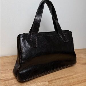 Fossil Black Leather satchel